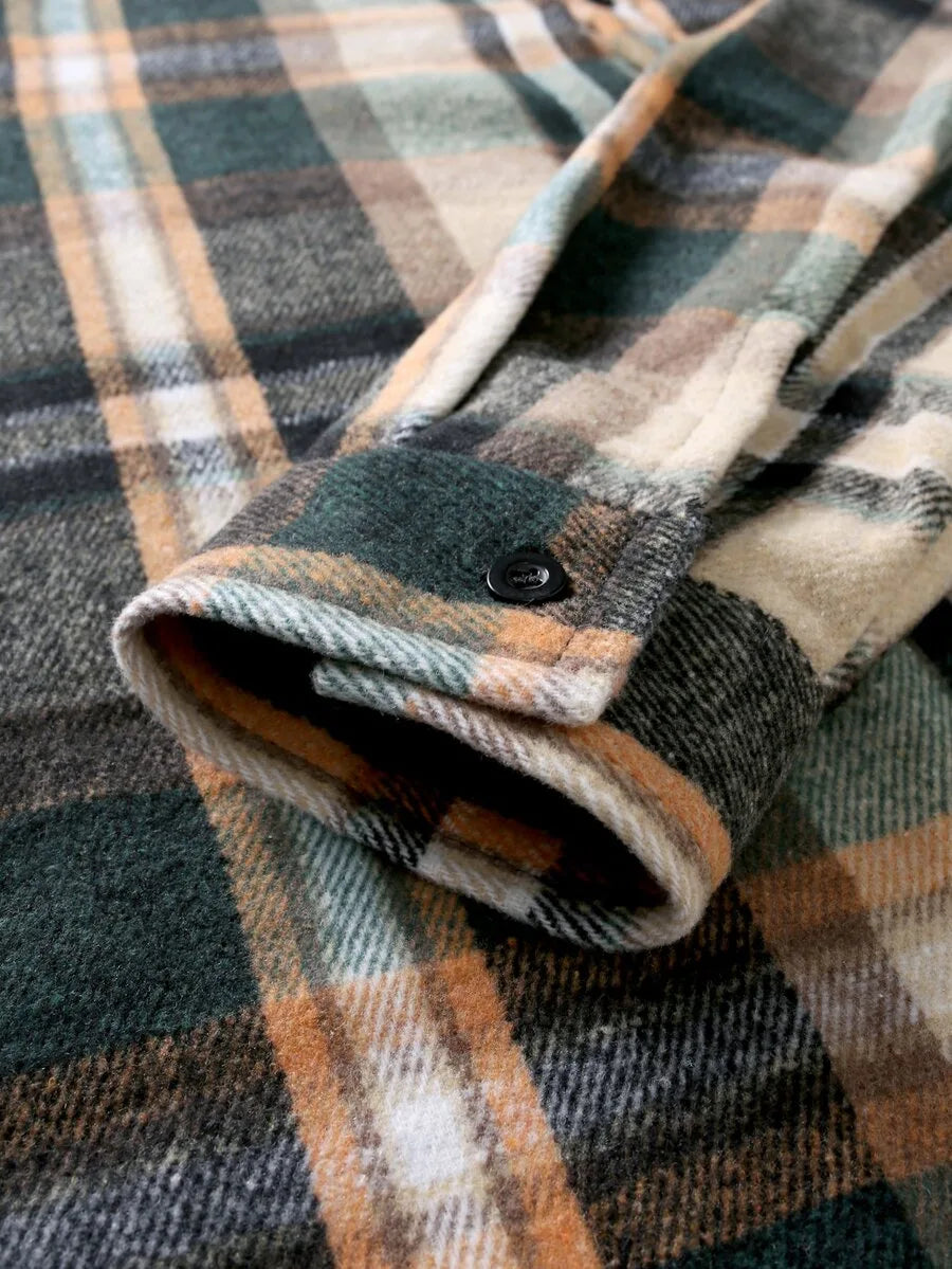 Overshirt met plaid patroon