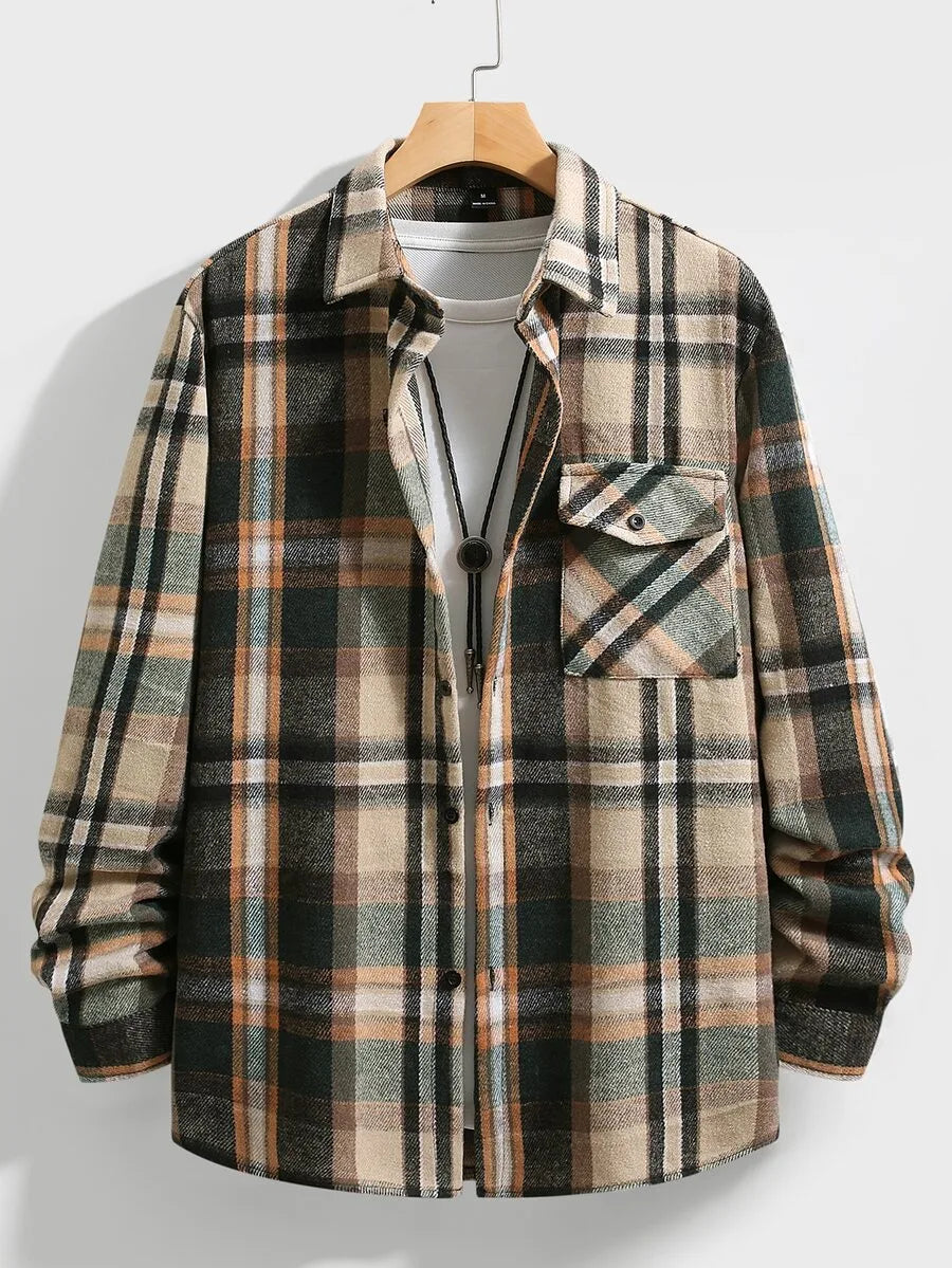 Overshirt met plaid patroon