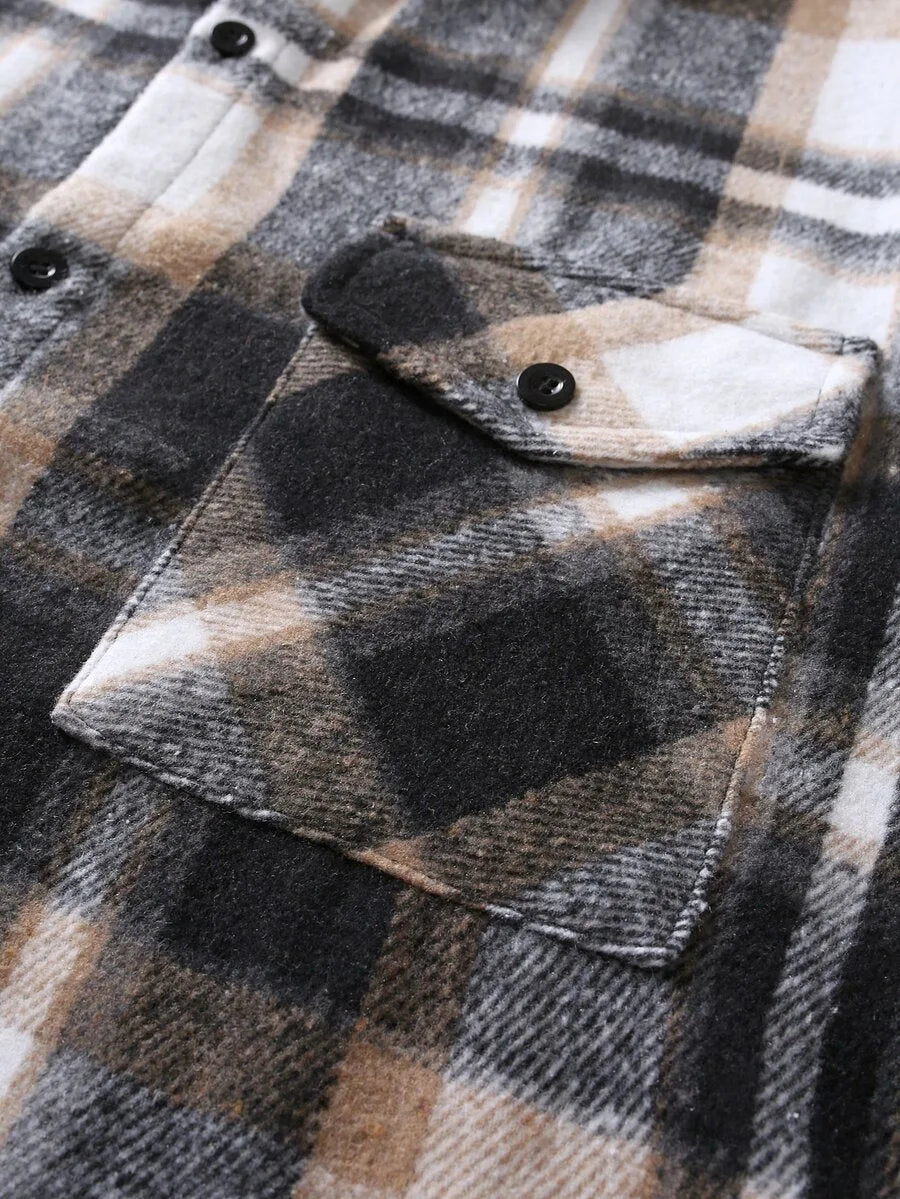 Overshirt met plaid patroon