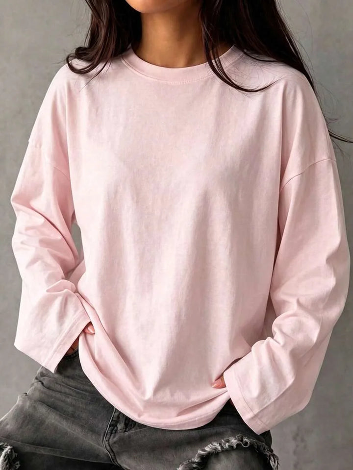 Oversized T-shirt met lange mouwen