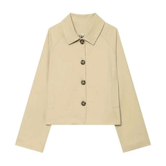 Jacket met knopen en ruit