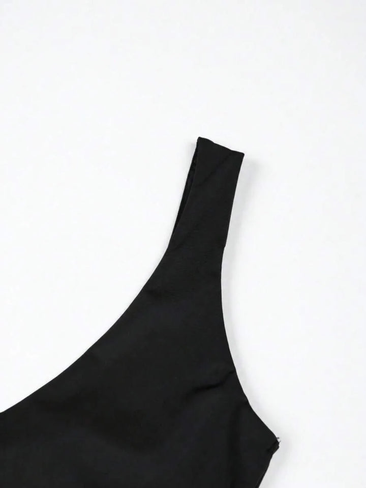 Bodysuit met diepe V-hals
