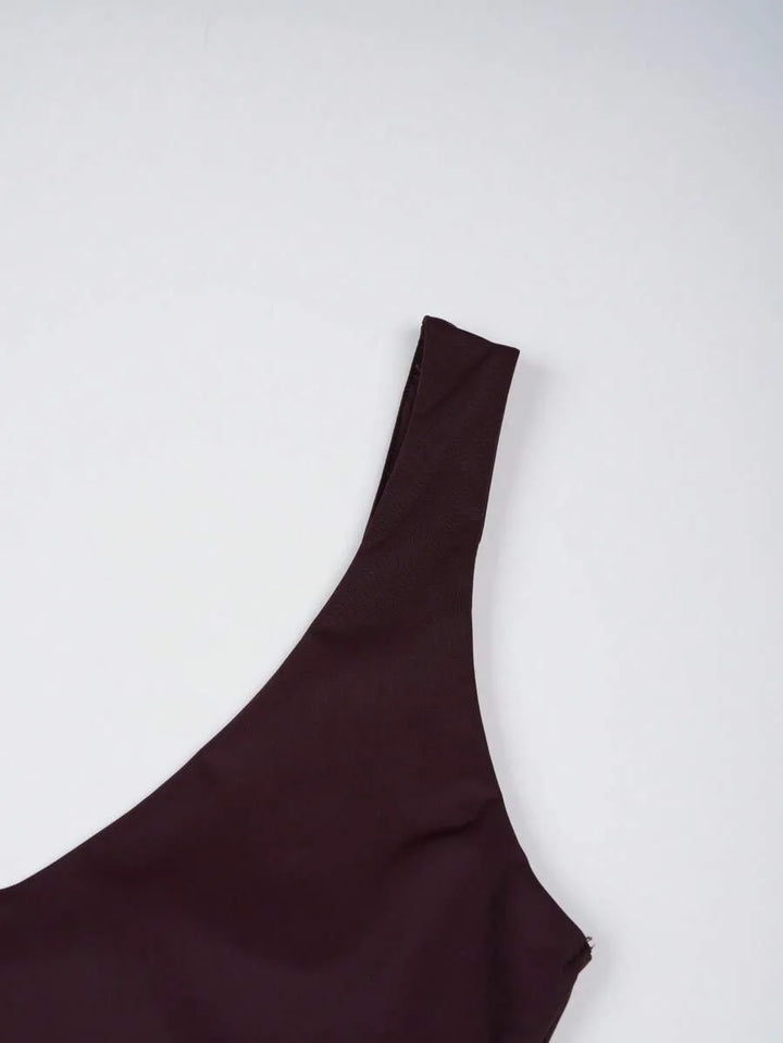 Bodysuit met diepe V-hals