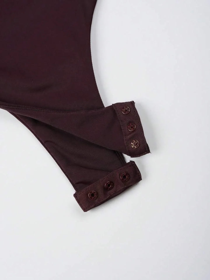 Bodysuit met diepe V-hals