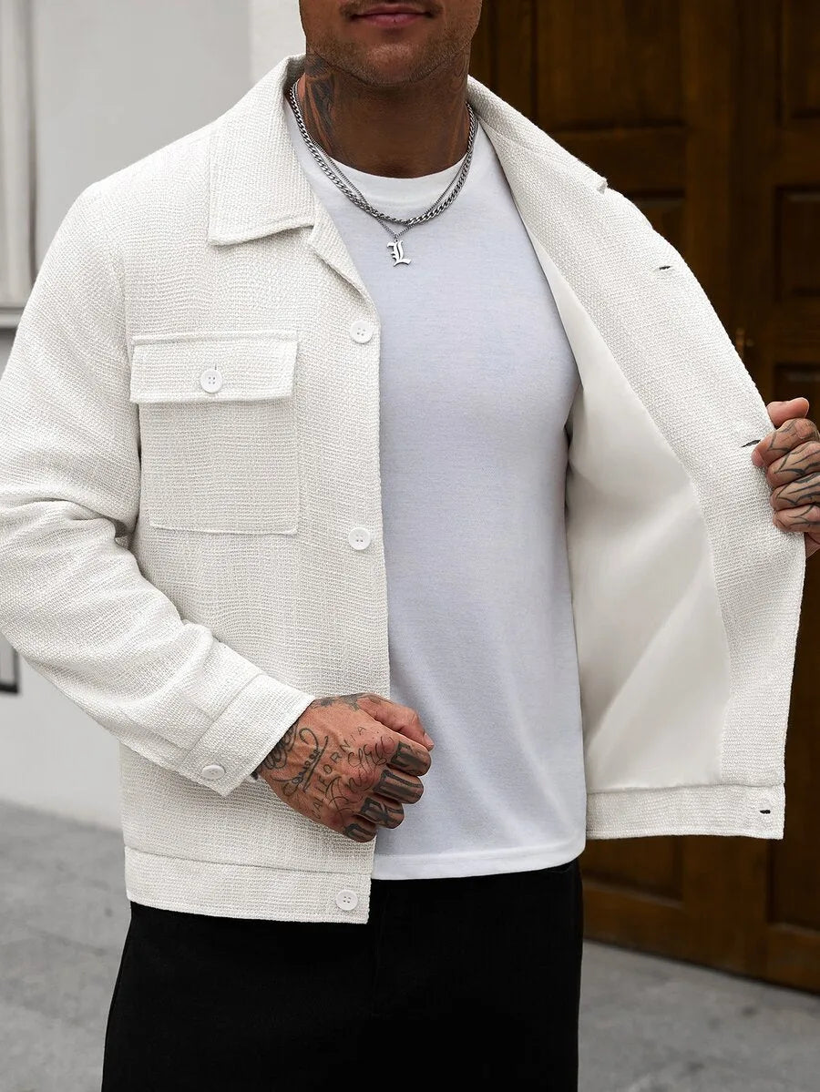 Bomberjack met collared neckline