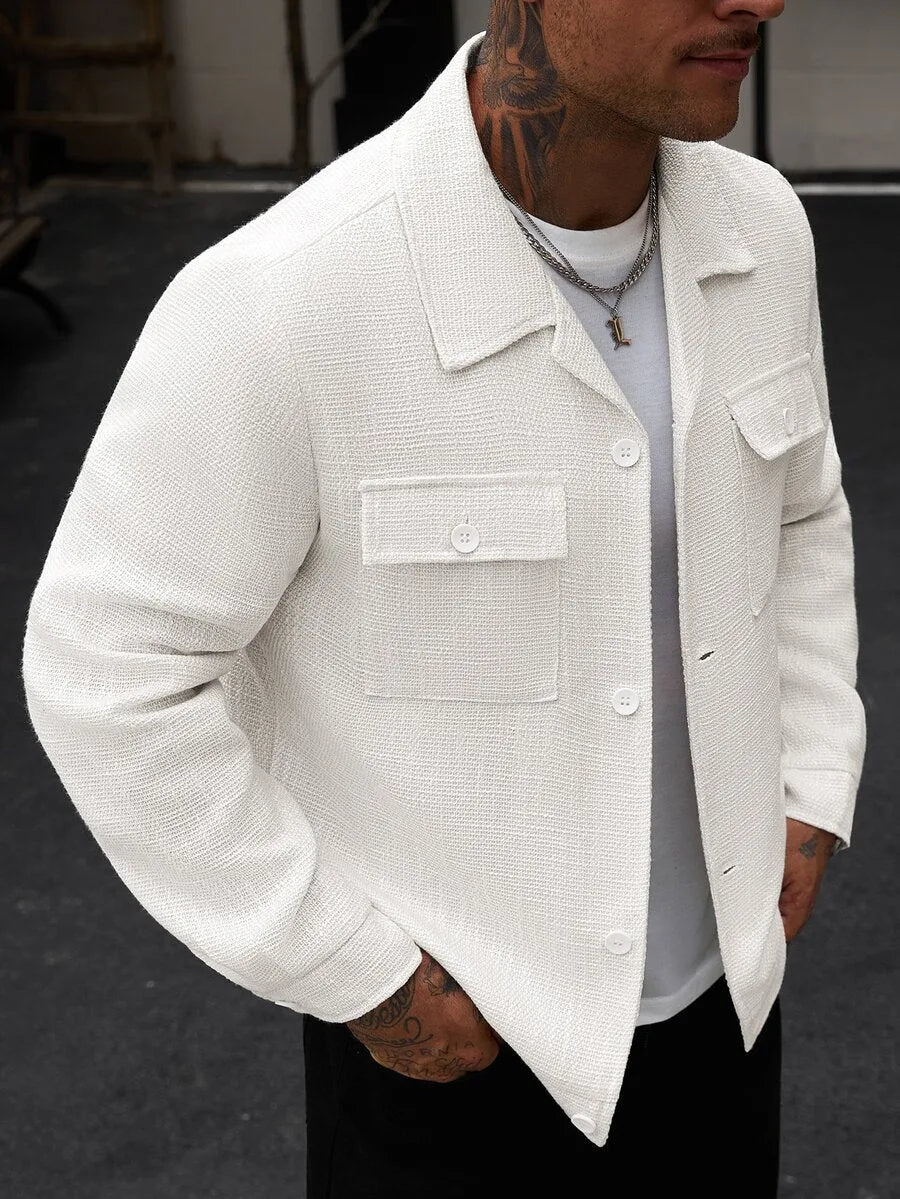 Bomberjack met collared neckline