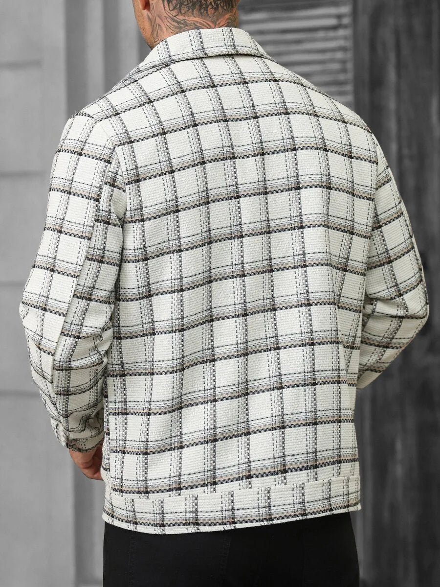 Bomberjack met collared neckline