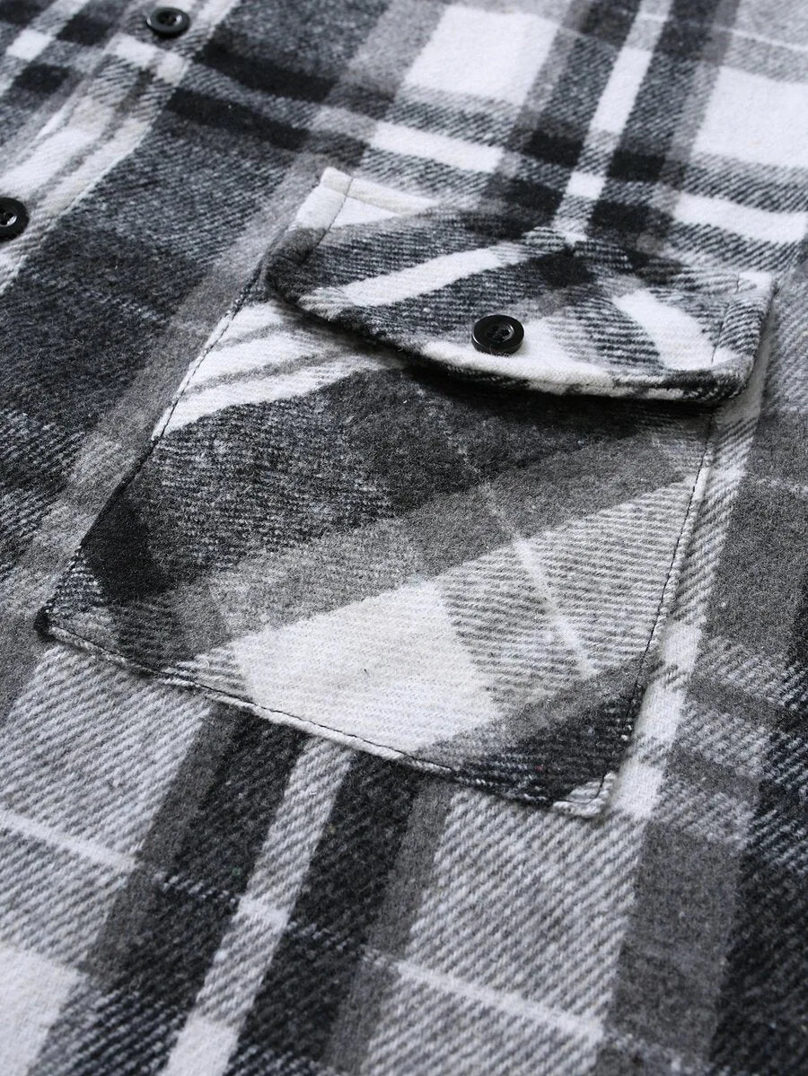 Overshirt met plaid patroon