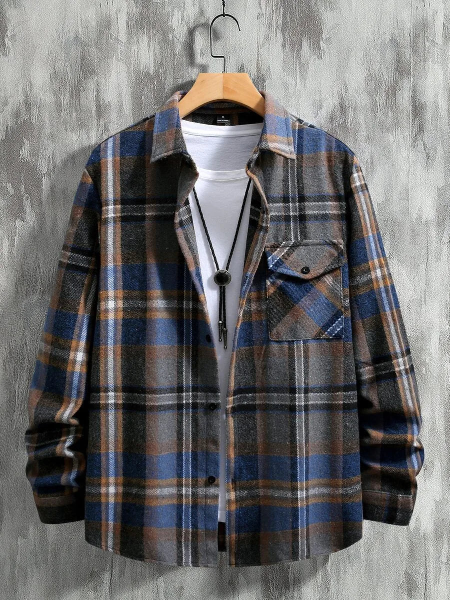 Overshirt met plaid patroon