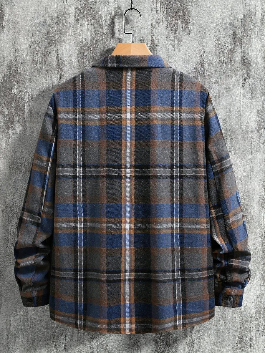 Overshirt met plaid patroon