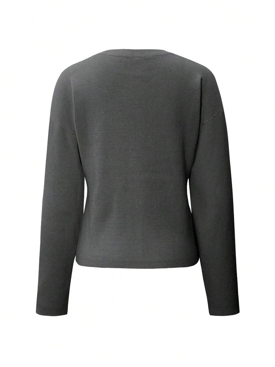 Cardigan met knopen en lange mouwen