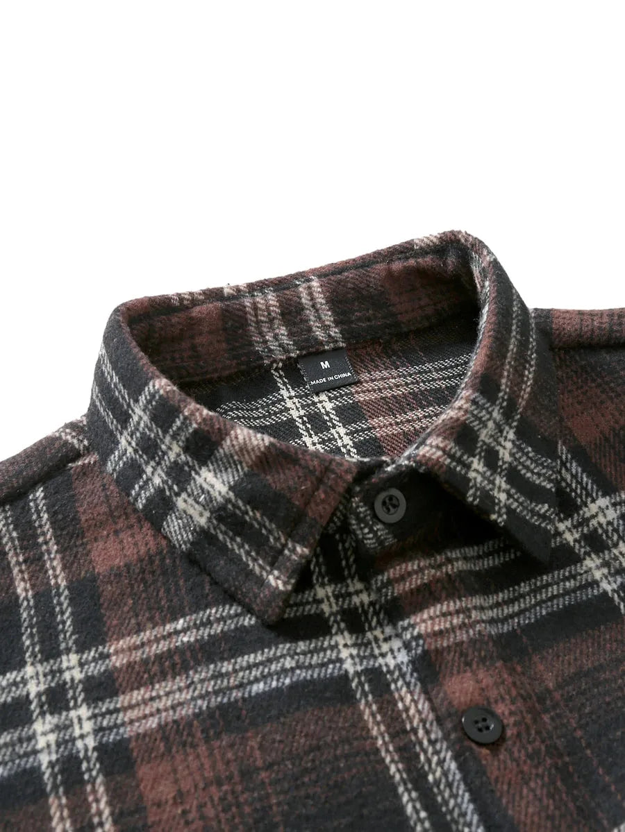 Overshirt met plaid patroon