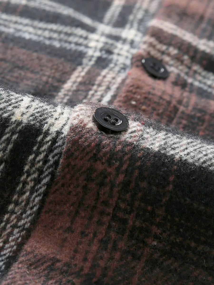 Overshirt met plaid patroon
