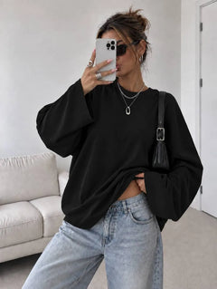 Oversized T-shirt met lange mouwen