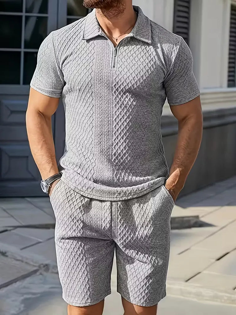 Zomer kledingset met polo en shorts