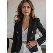 Louise | Comfortabele luxe blazer met knopen