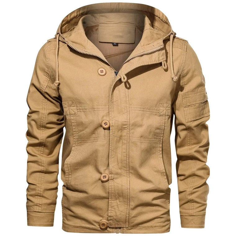 Parka met capuchon en meerdere zakken