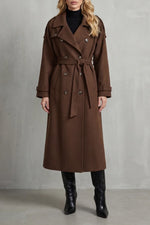 Oversized wollen trenchcoat