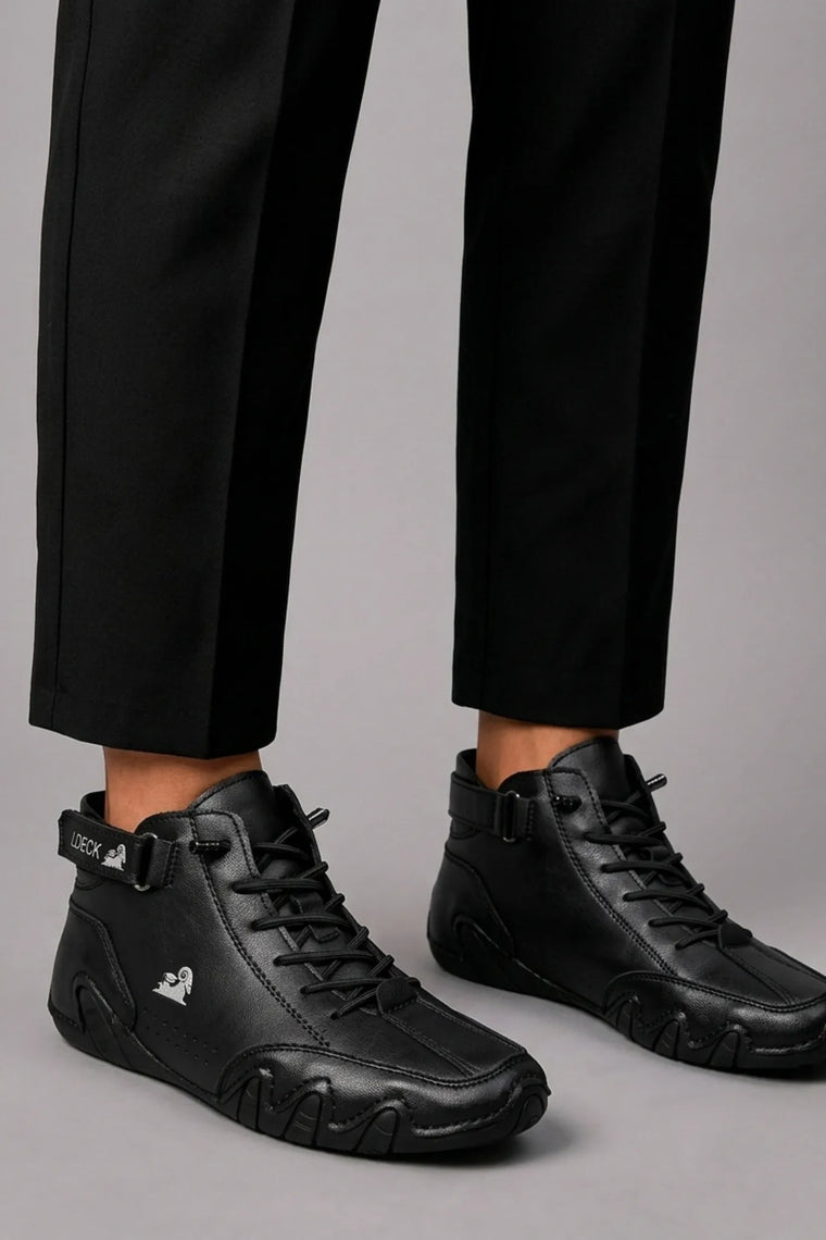 Lage sneakers met high-top design