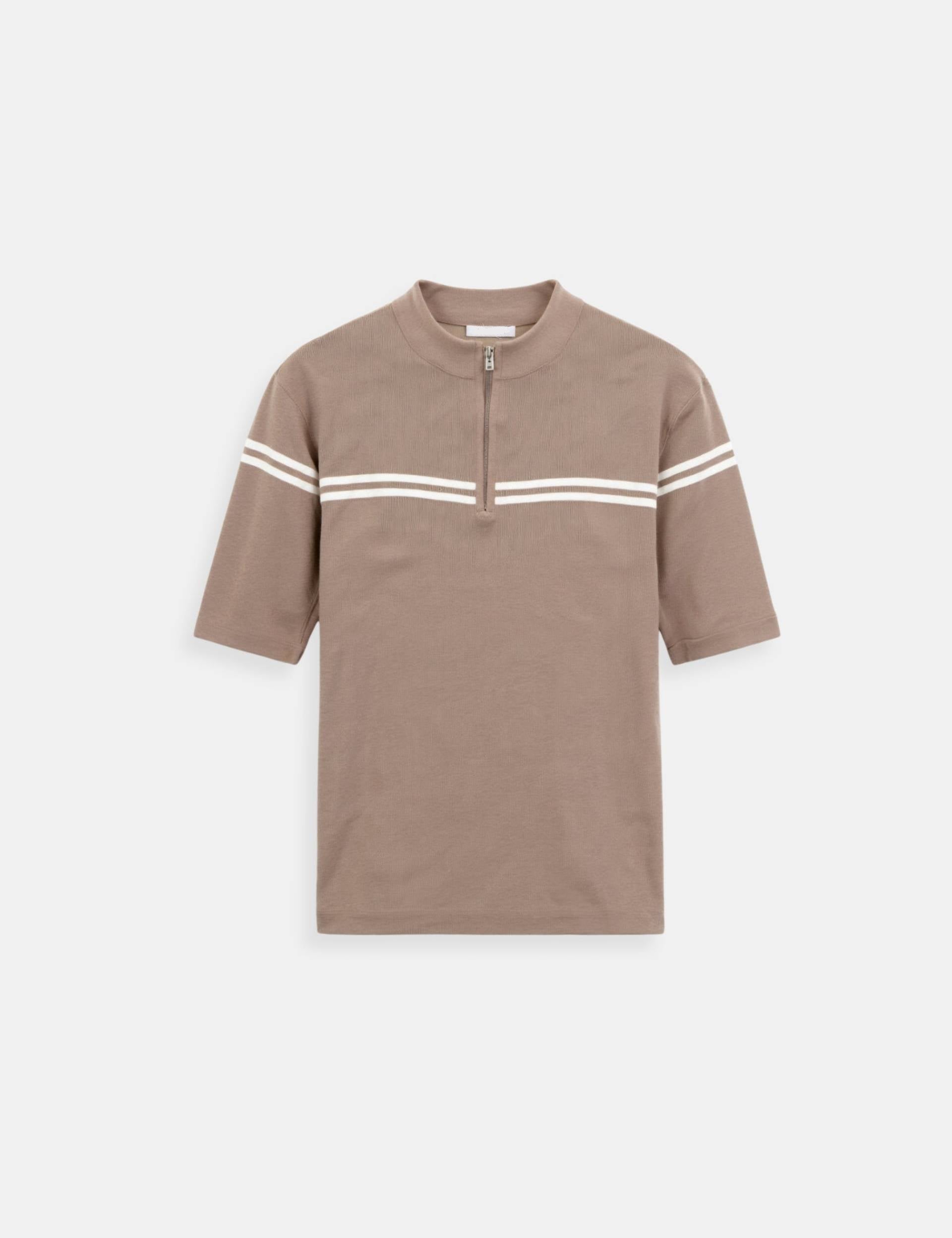 Kato | Stijlvol Gestreept Polo T-shirt