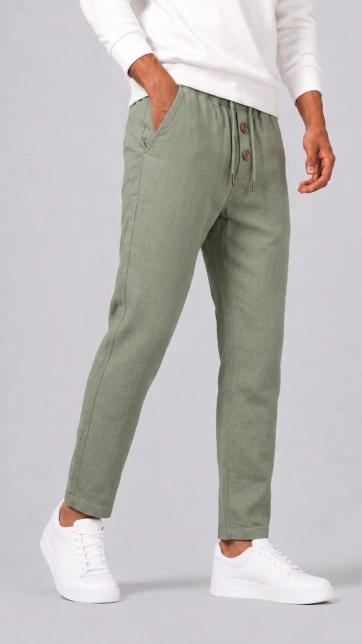 Chino's met elastische tailleband