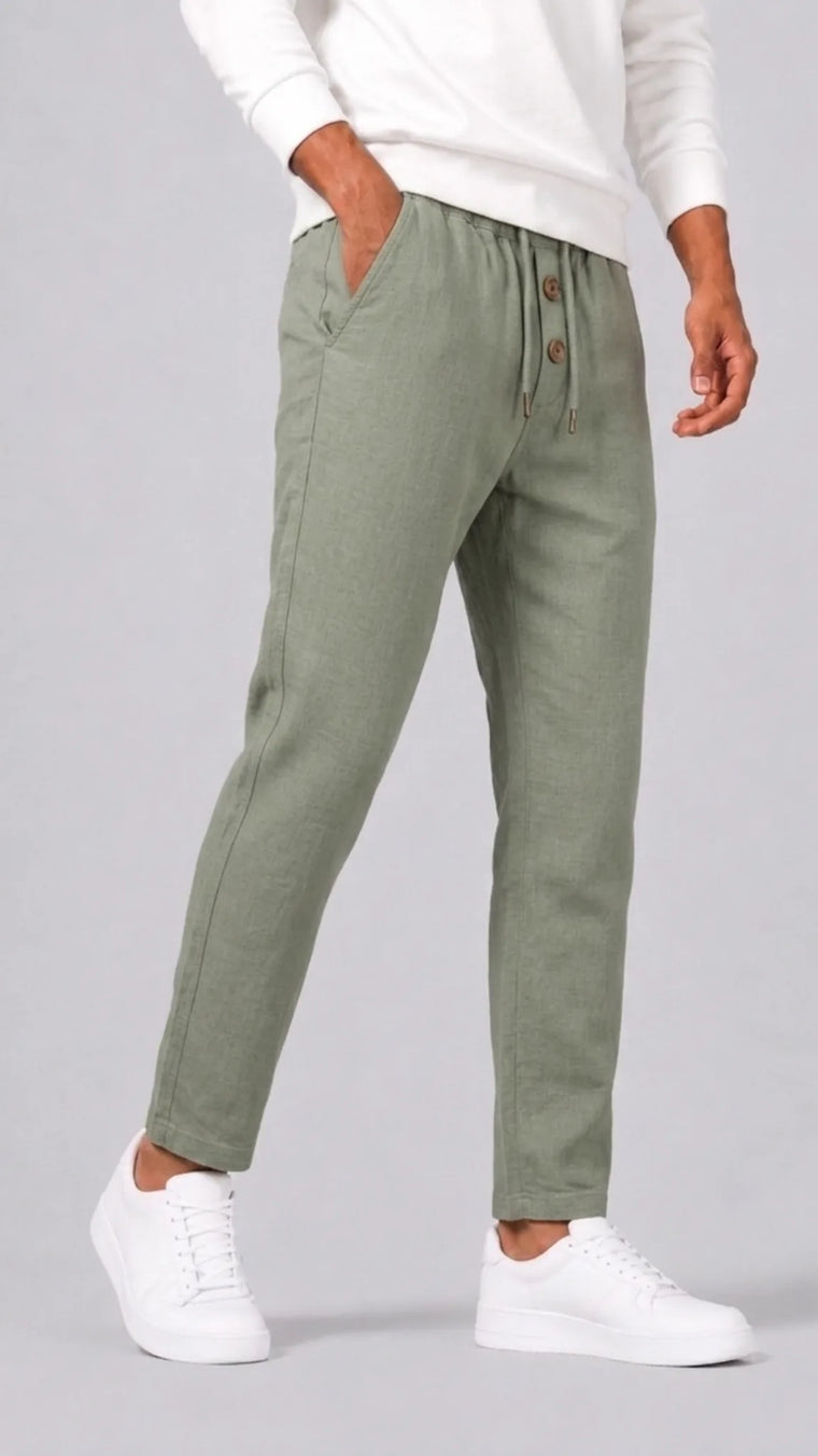 Chino's met elastische tailleband