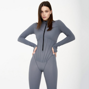 Noa | Strakke dames jumpsuit met ritssluiting