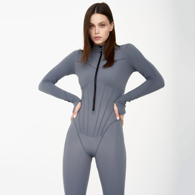 Noa | Strakke dames jumpsuit met ritssluiting