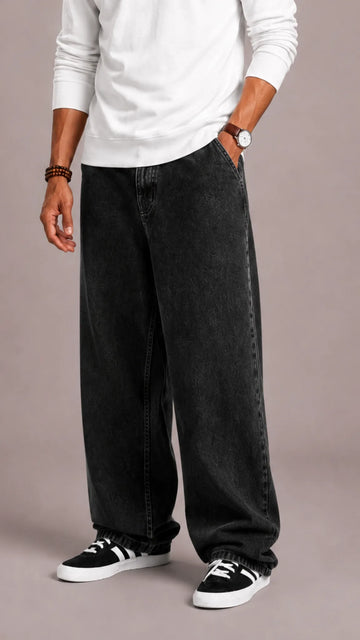 Loose fit jeans met vijf zakken