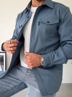 Overshirt met twee borstzakken