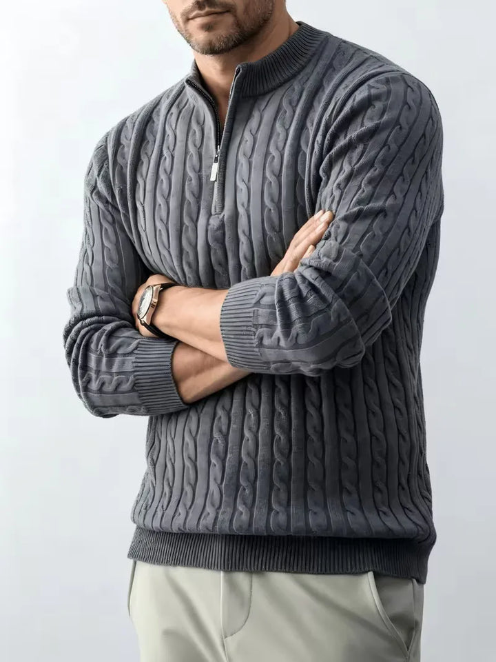 Kabeltrui met half-zip