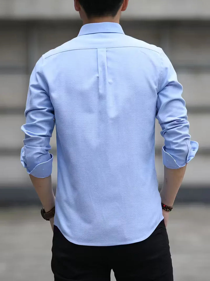 Casual overhemd met mandarin collar
