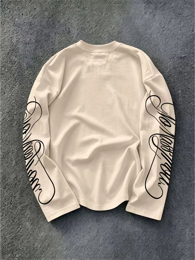 Longsleeve met geprinte tekst