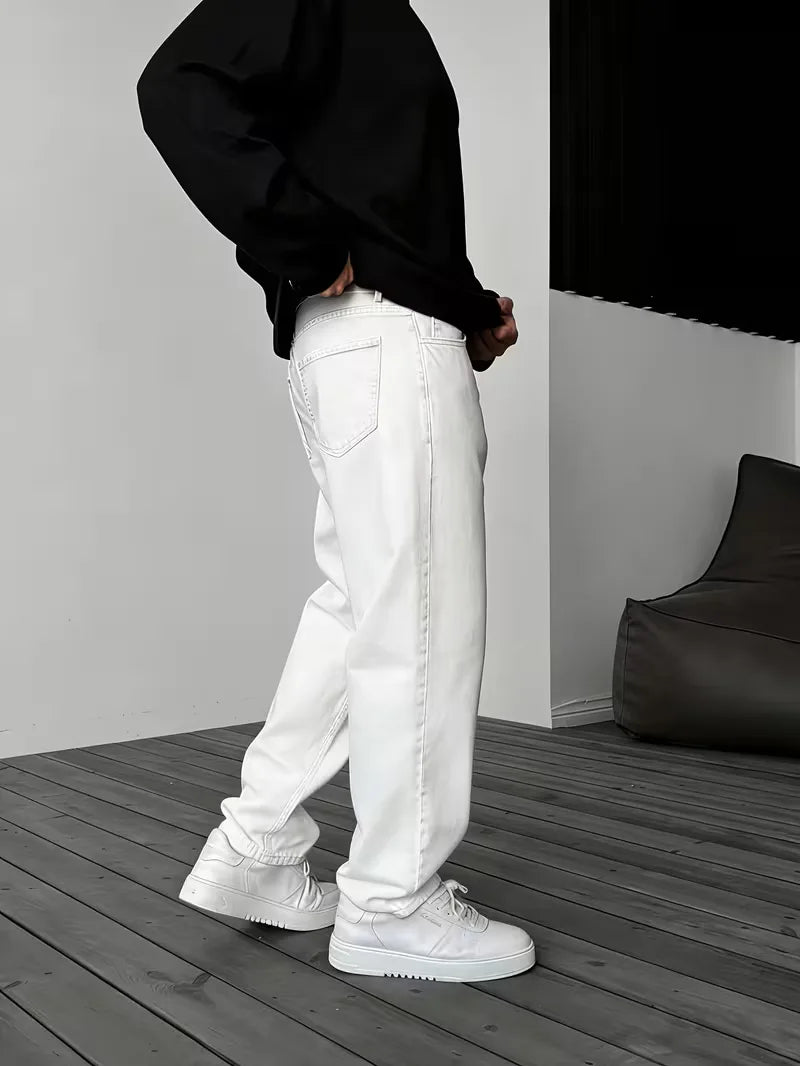 Loose fit jeans met vijf-pocket design