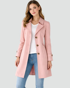 Trenchcoat slim fit met ceintuur