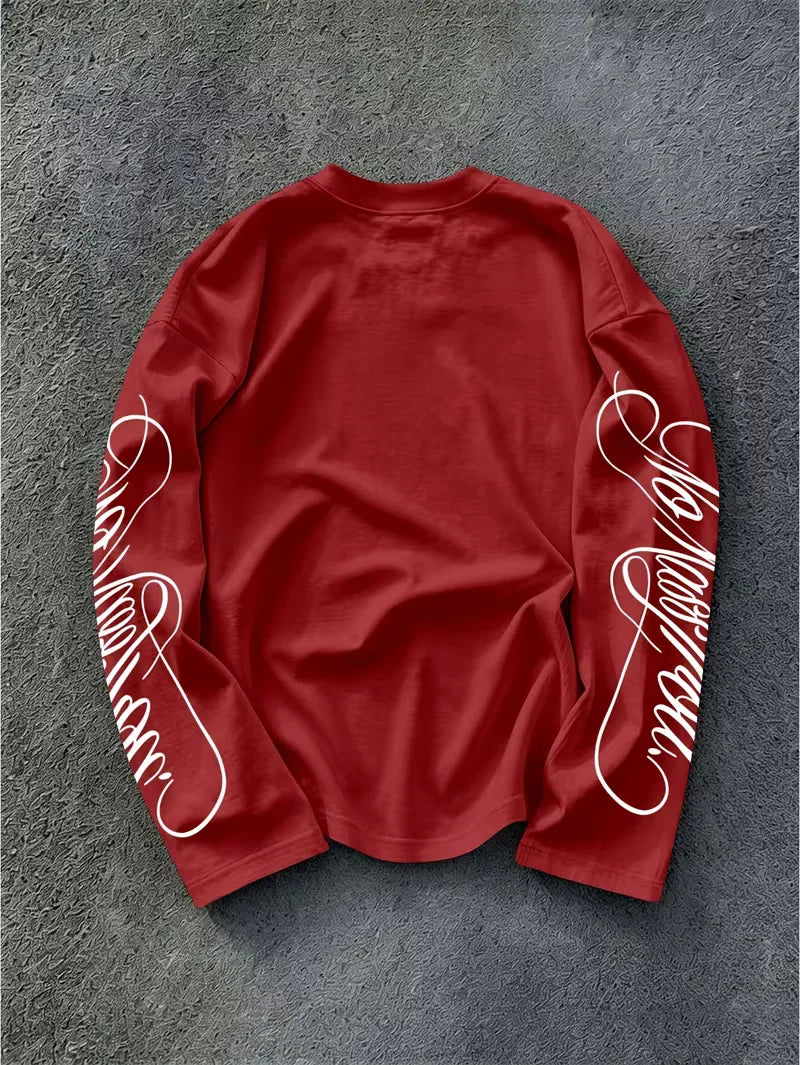 Longsleeve met geprinte tekst