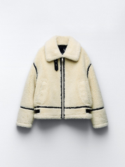 Fabienne | Teddy Jacket super zachte witte fleece jas voor dames