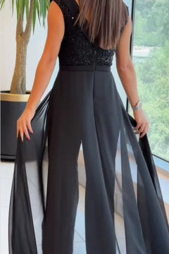 Jumpsuit met wijde pijpen
