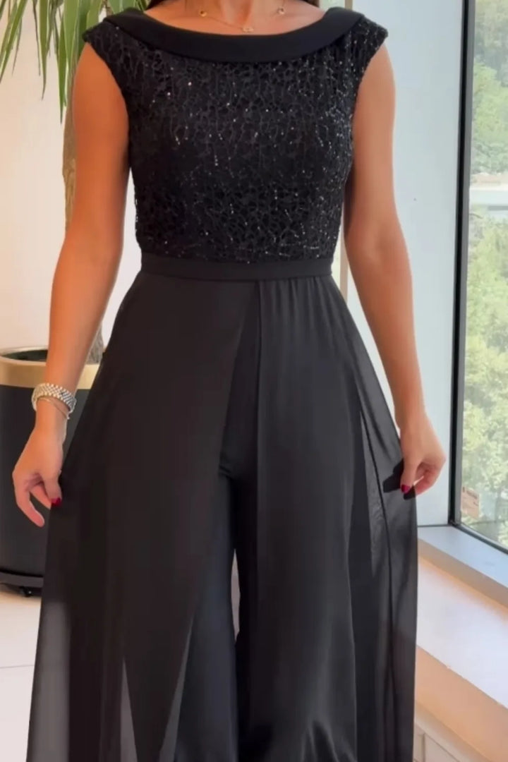 Jumpsuit met wijde pijpen