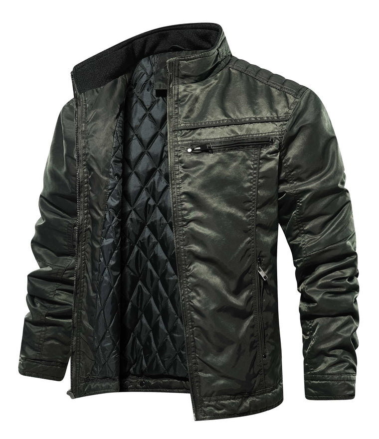 Bomberjack met mandarin collar