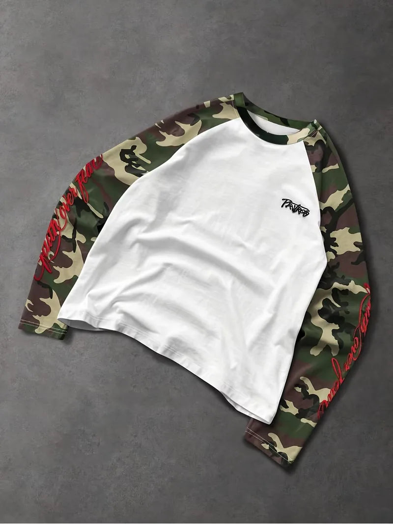 Longsleeve T-shirt met contrast
