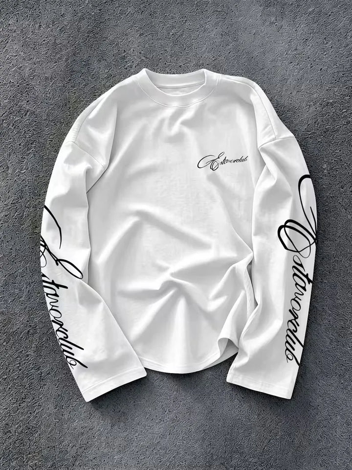 Longsleeve met crew neckline
