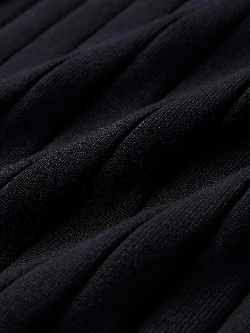 Ribbed sweater met ronde hals