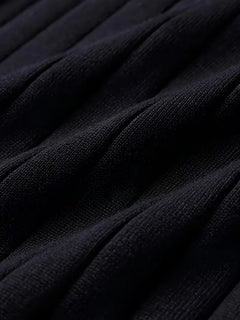 Ribbed sweater met ronde hals