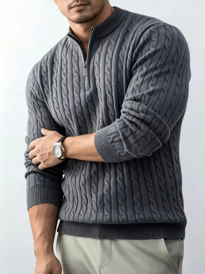 Kabeltrui met half-zip