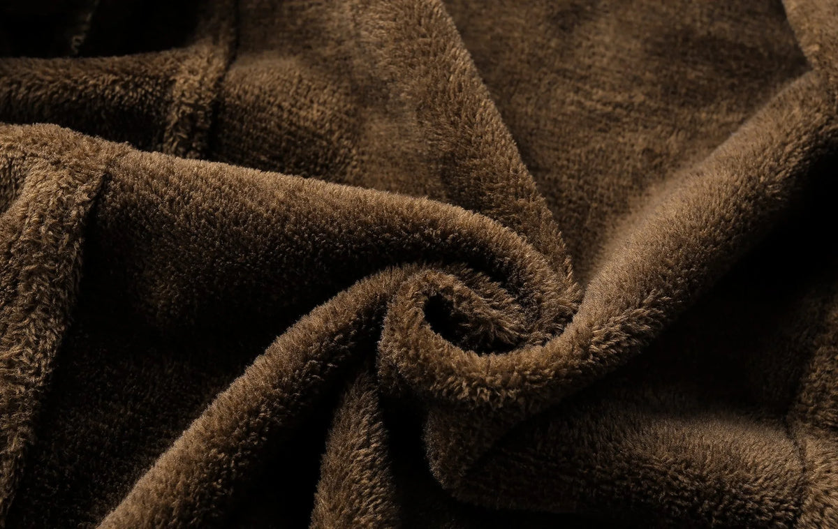 Spijkerjas met bruin voering