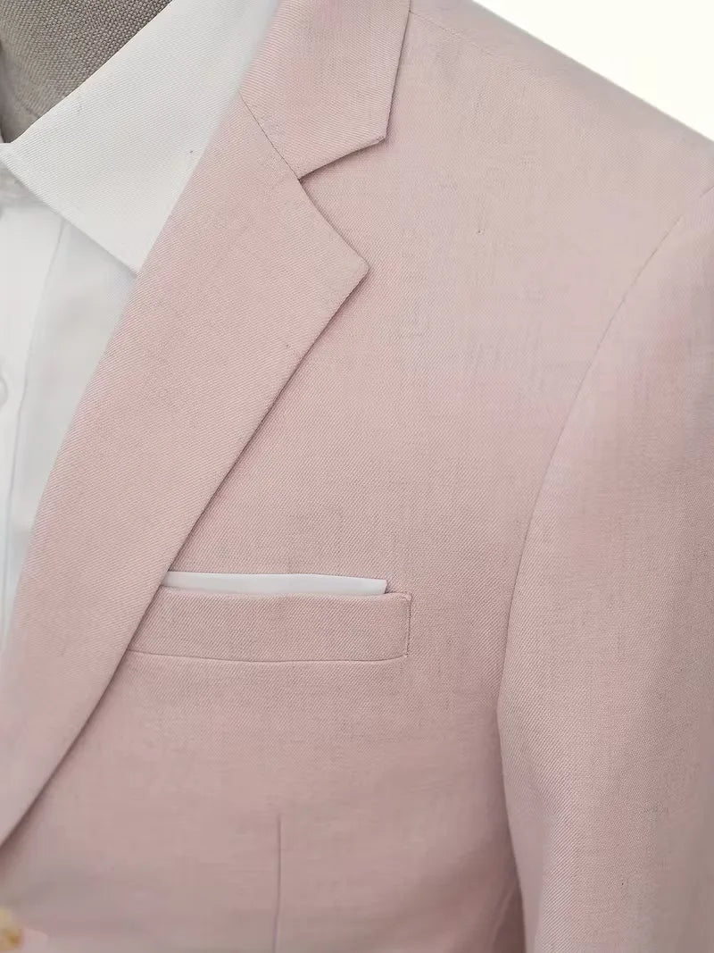 Blazer met V-hals en knopen