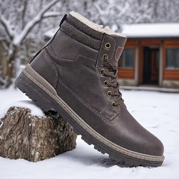 Veterschoenen boots met zijrits