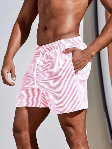 Zwemshorts met gestreept patroon