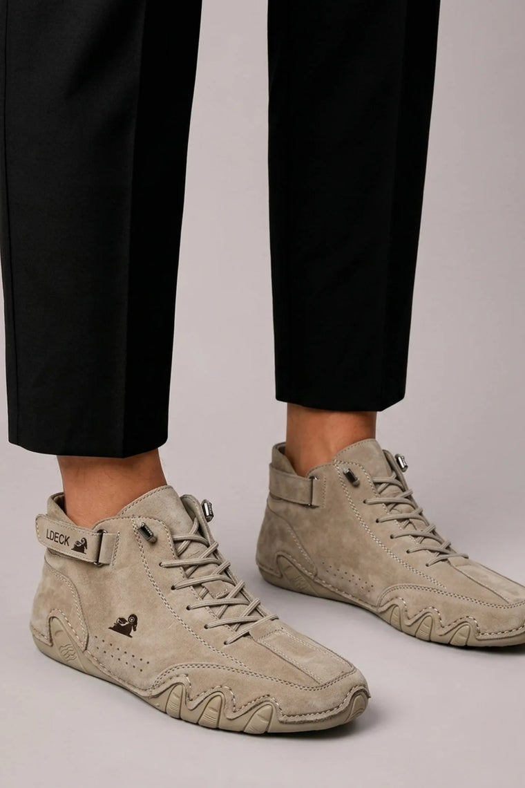 Lage sneakers met high-top design